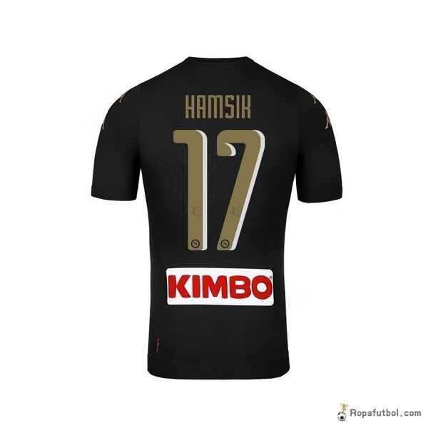 Camiseta Napoli Replica Tercera Ropa Hamsik 2016/17 Negro